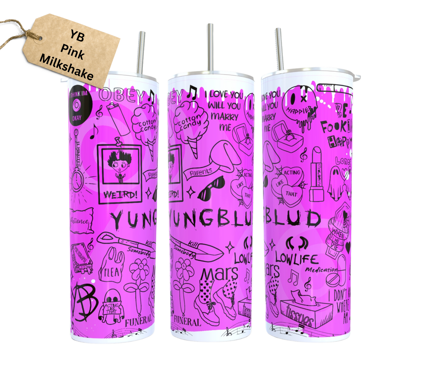 YunggBludd Lyric Tumbler