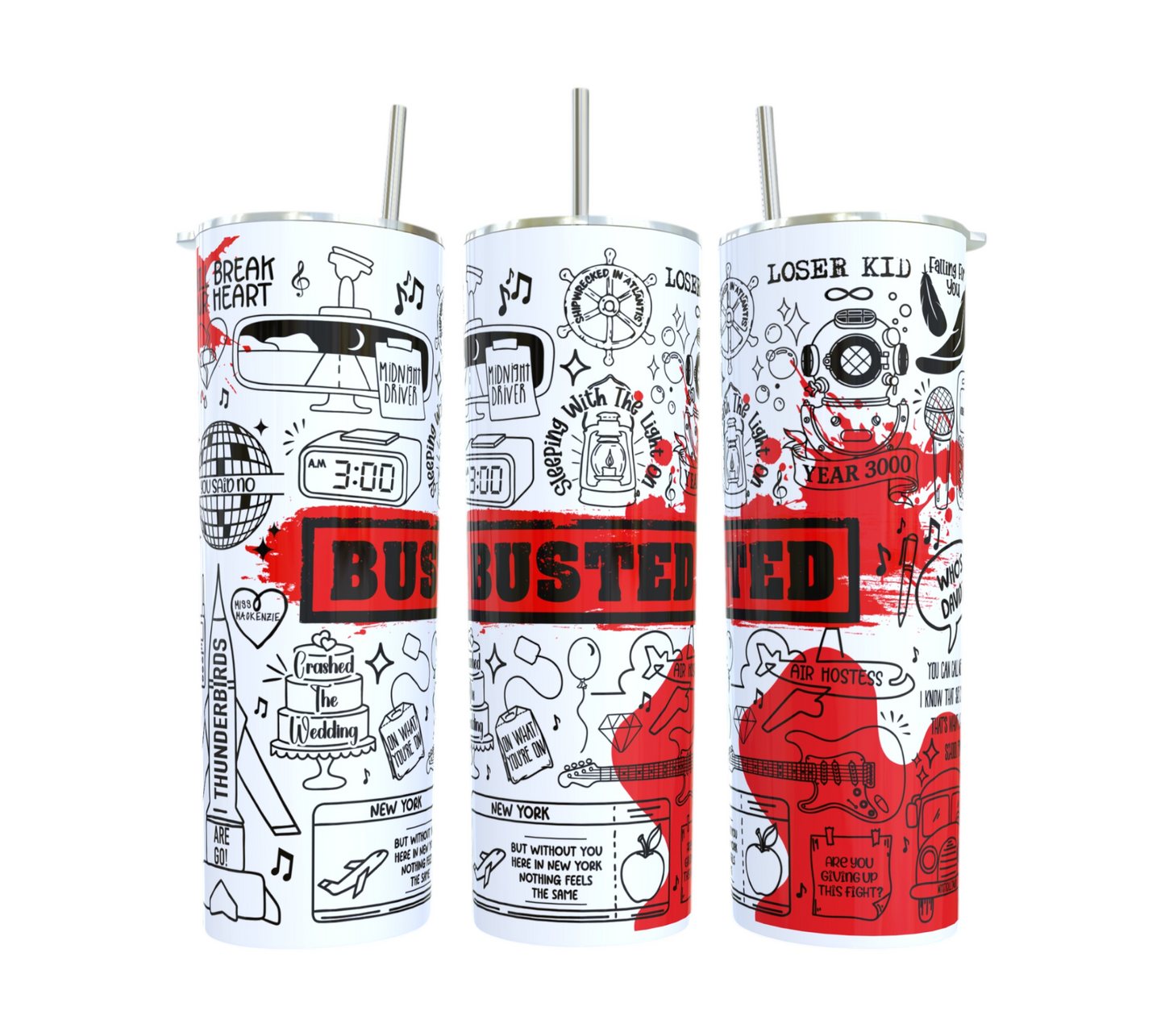 Busted Lyric Doodle Tumbler