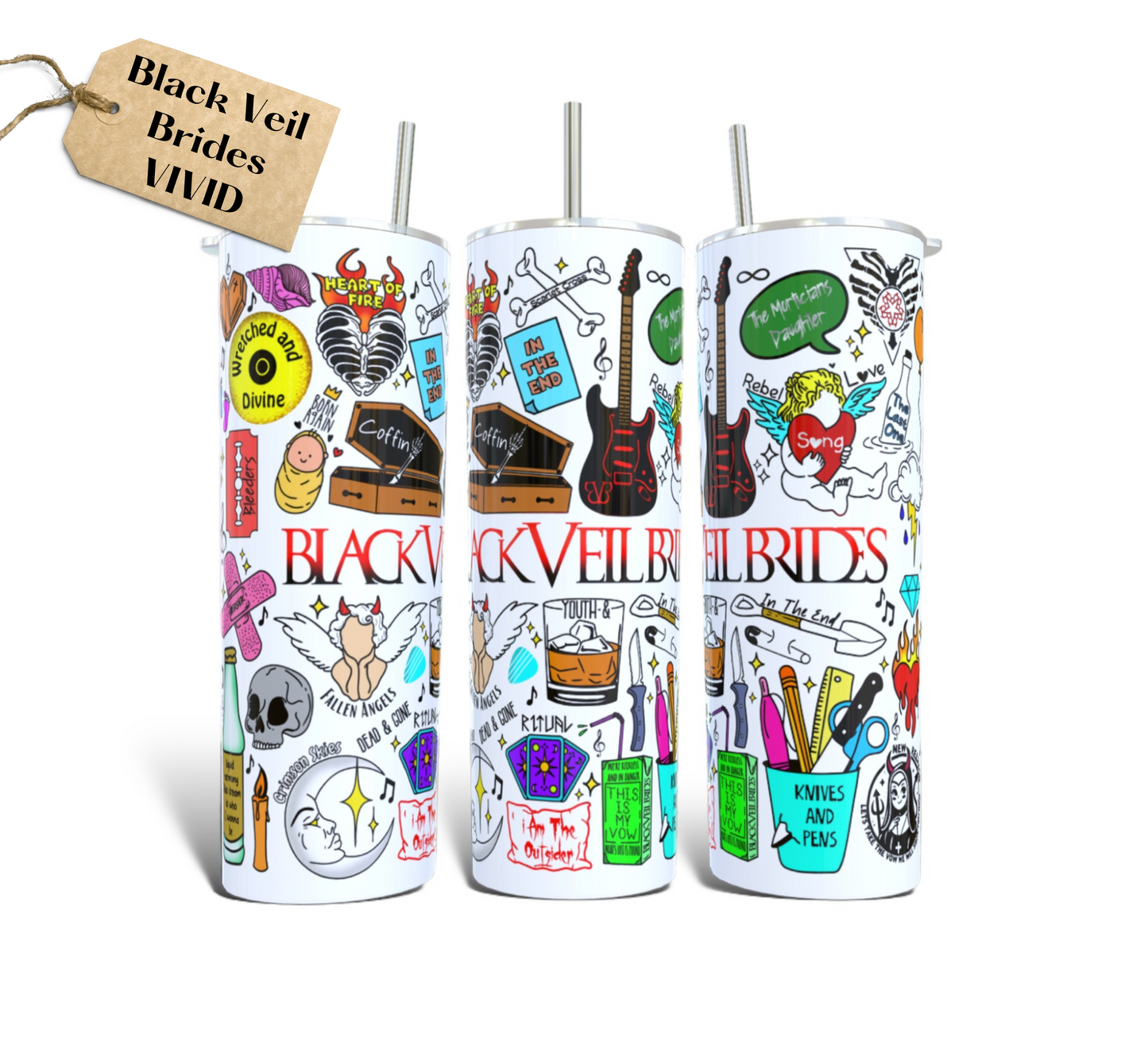 Black Veil Brides Tumbler 20opz