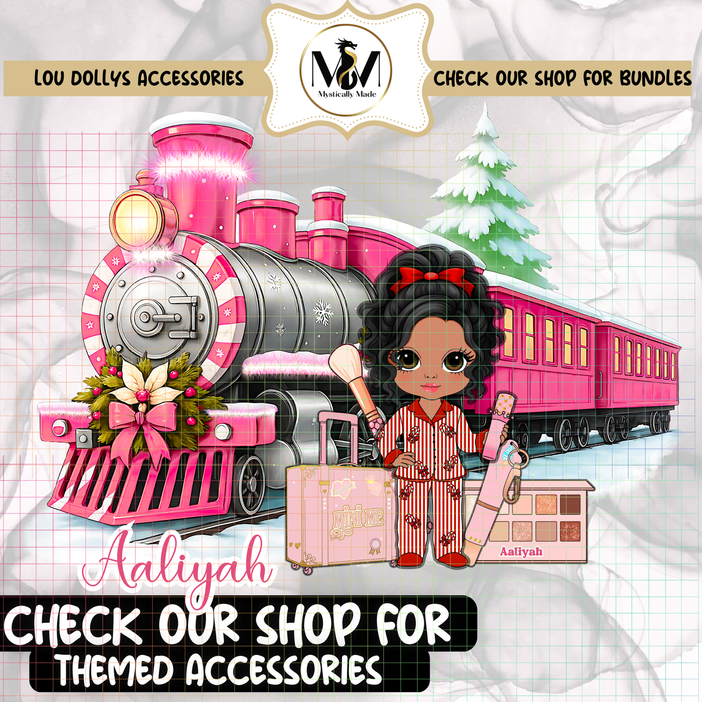 Christmas Steam Train PNG