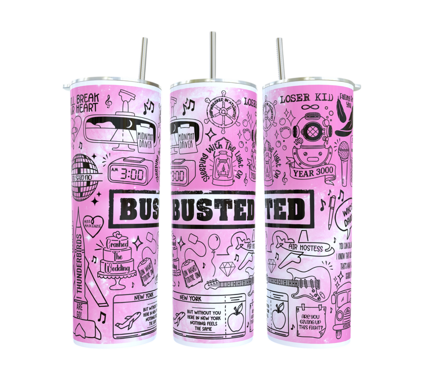 Busted Lyric Doodle Tumbler