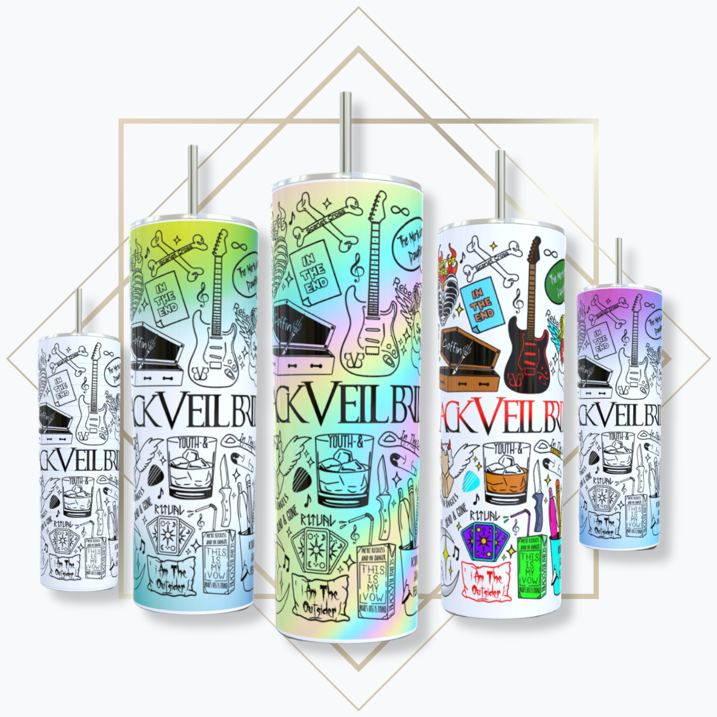 Black Veil Brides Tumbler 20opz