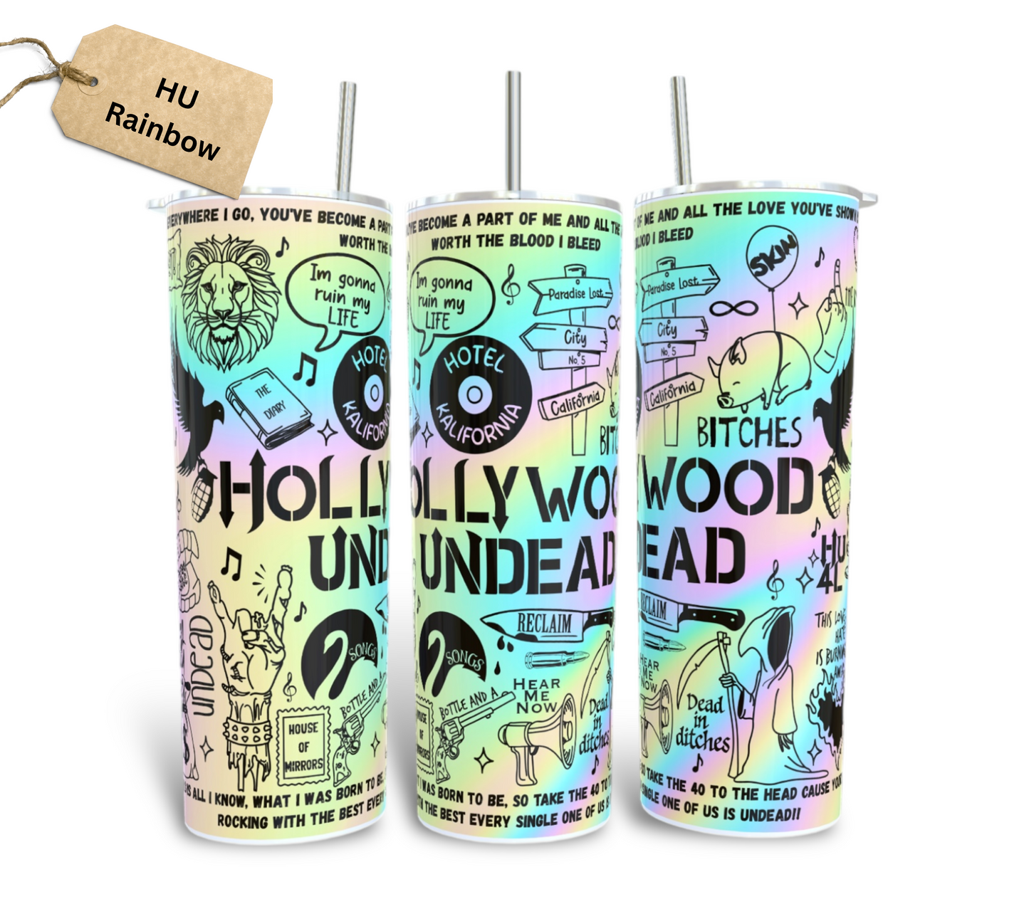 Hollywood Undead Lyric Tumbler HU