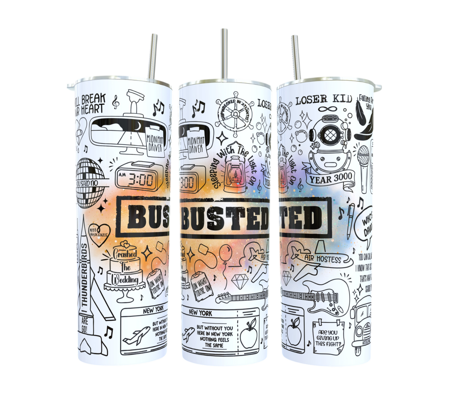 Busted Lyric Doodle Tumbler