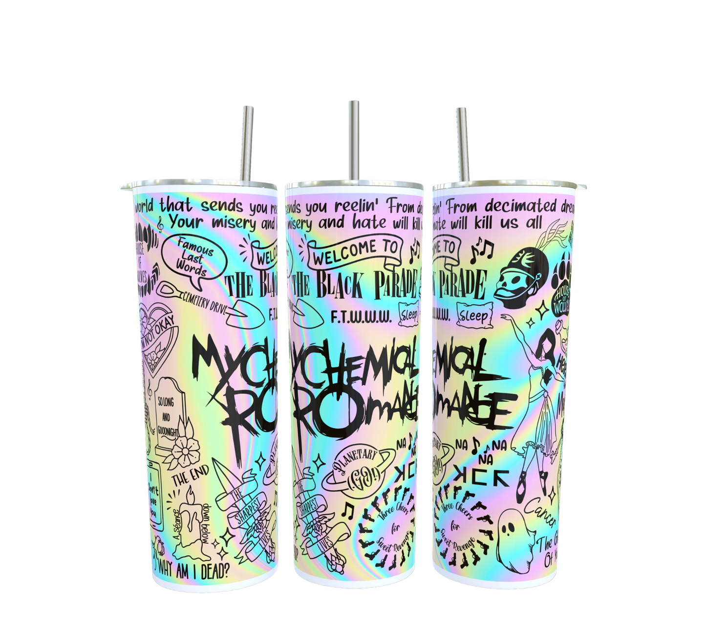 MCR Dinks doodle Tumbler