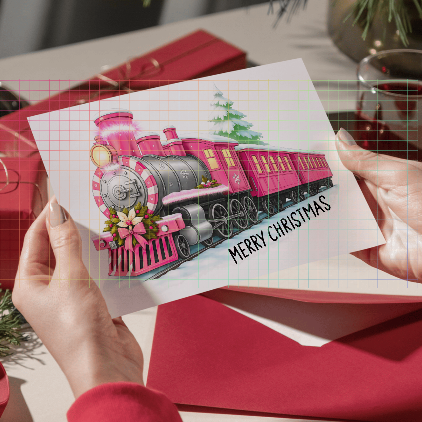 Christmas Steam Train PNG