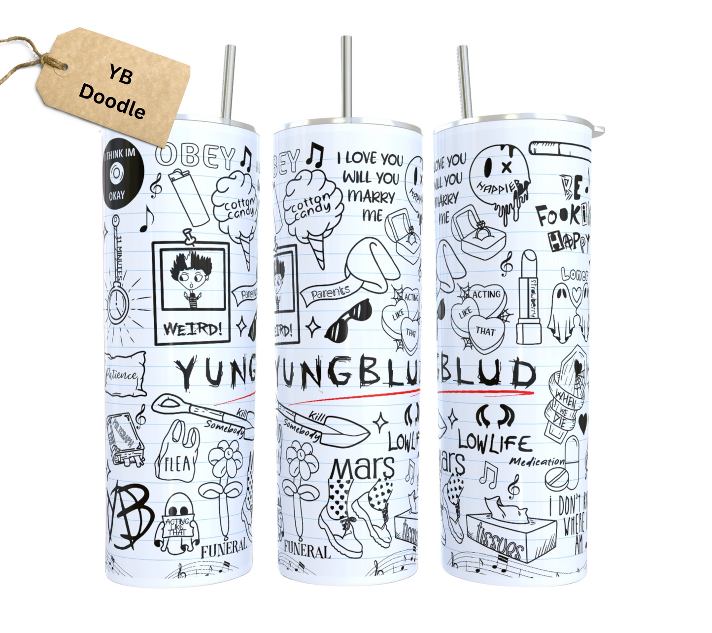 YunggBludd Lyric Tumbler