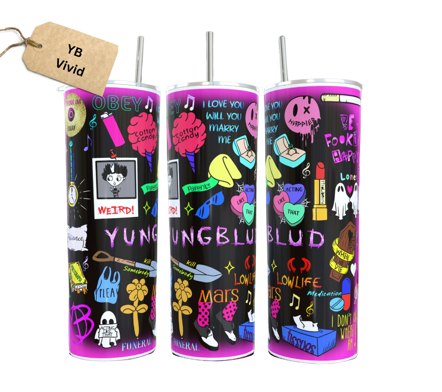 YunggBludd Lyric Tumbler