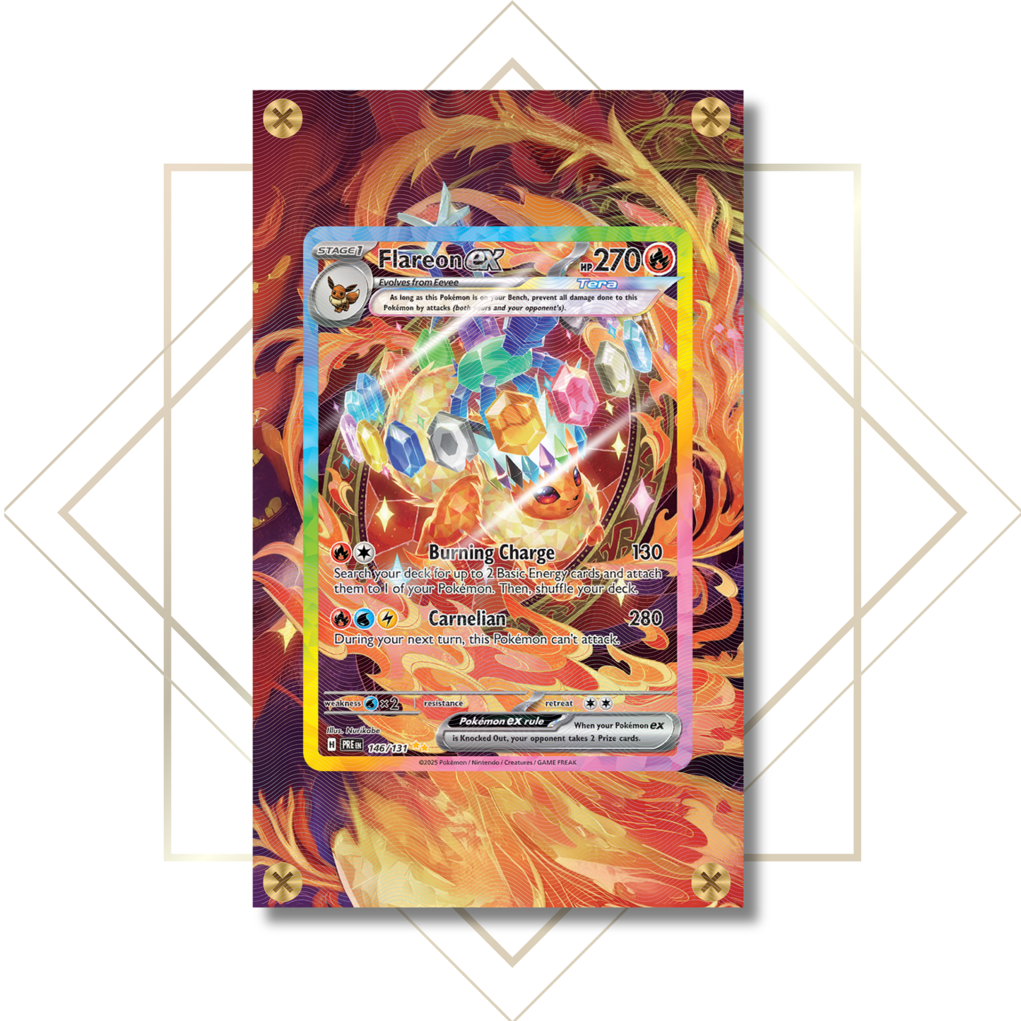 Flareon ex #146/131: Extended Art Frame