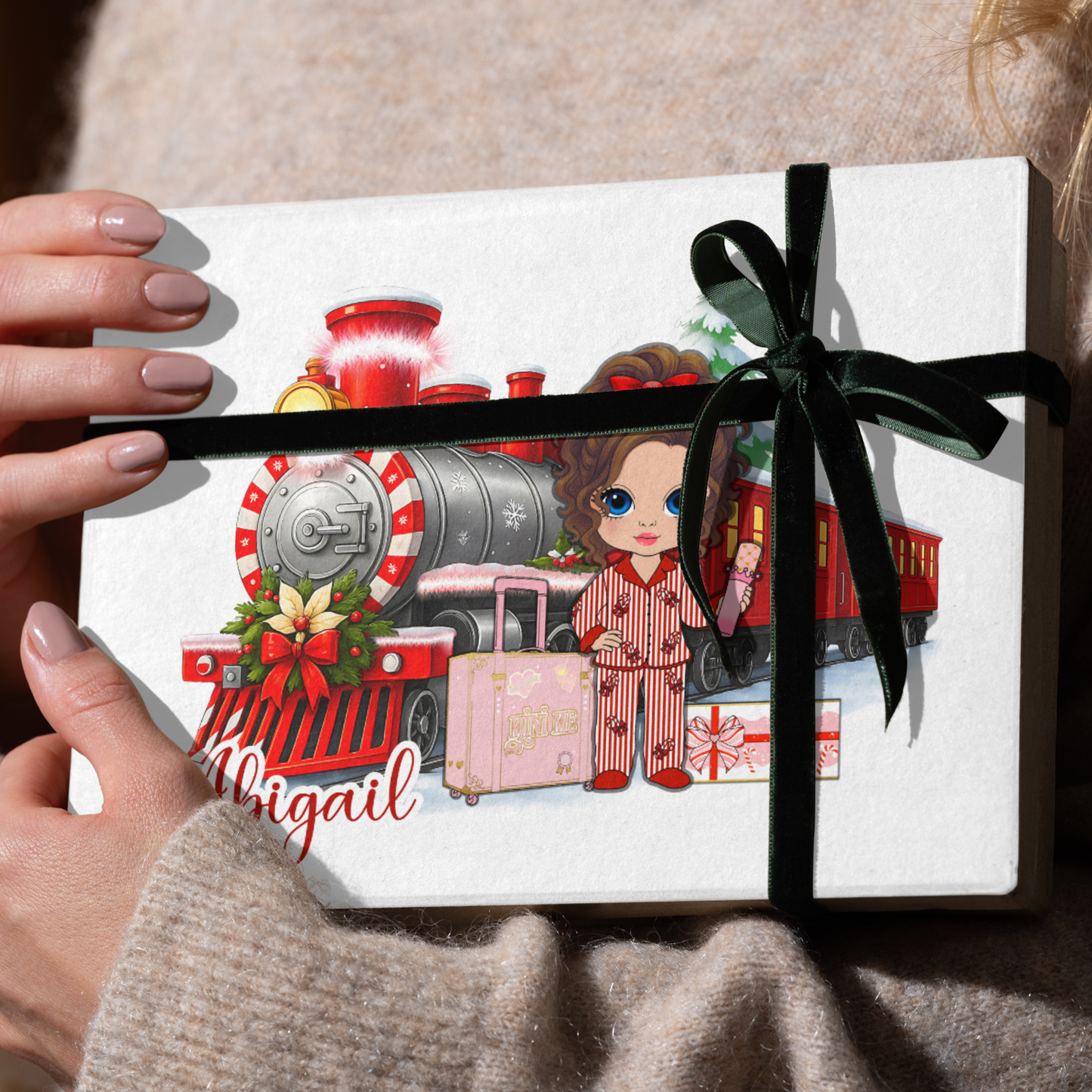 Christmas Steam Train PNG