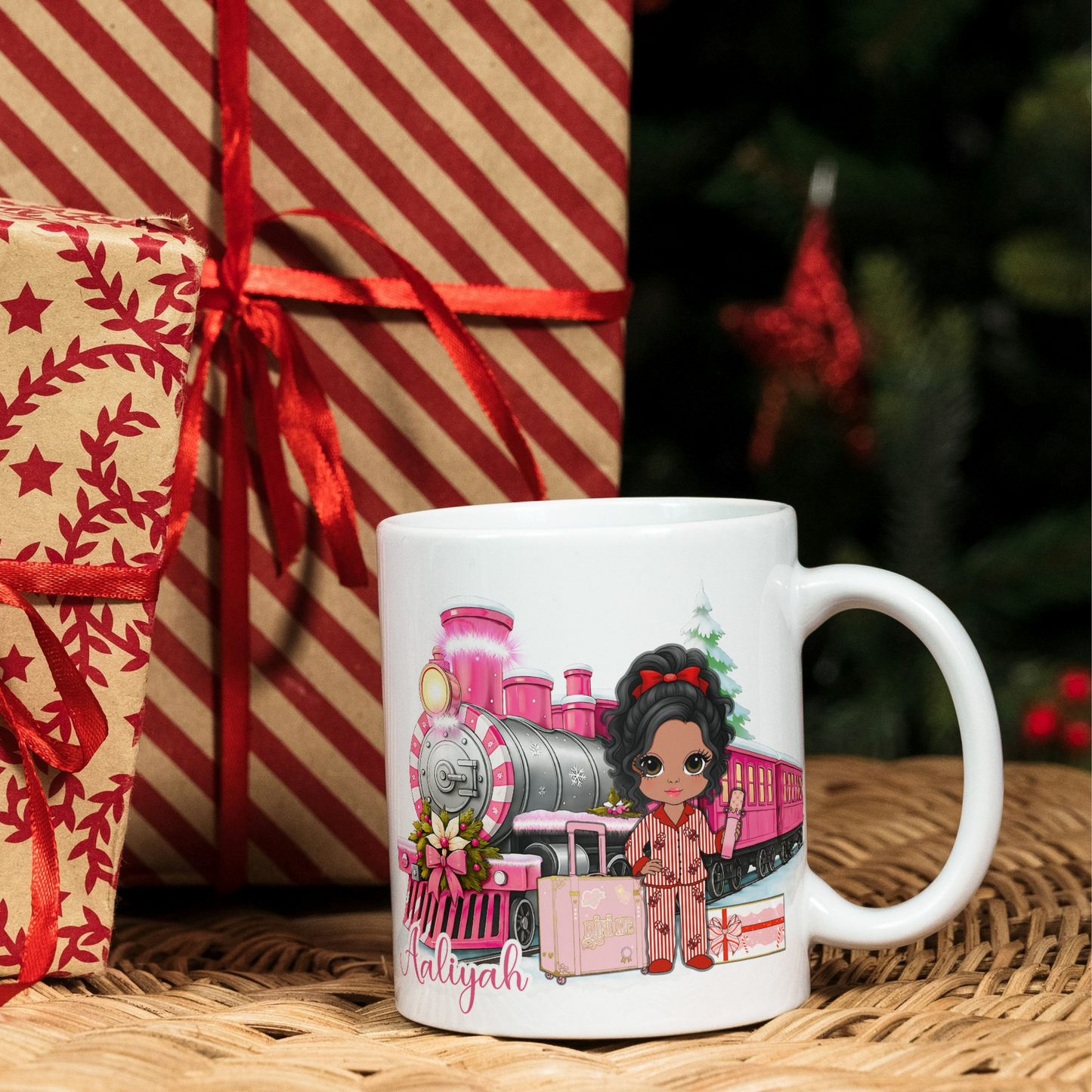 Christmas Steam Train PNG