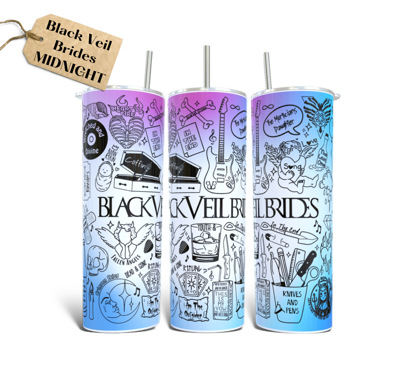 Black Veil Brides Tumbler 20opz