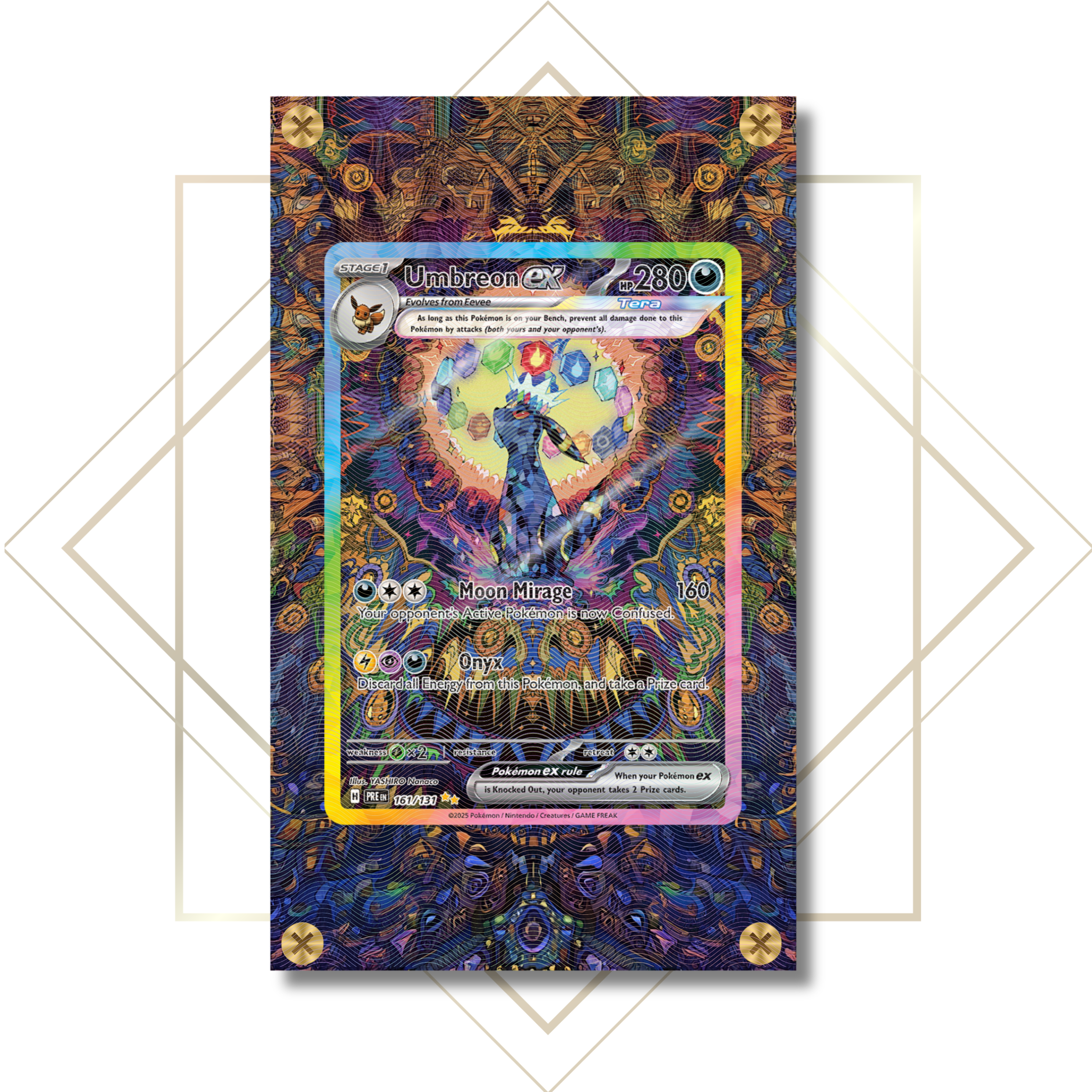 Umbreon ex #161/131: Extended Art Frame Mystically Made Umbreon ex #161/131: Extended Art Frame Mystically Made