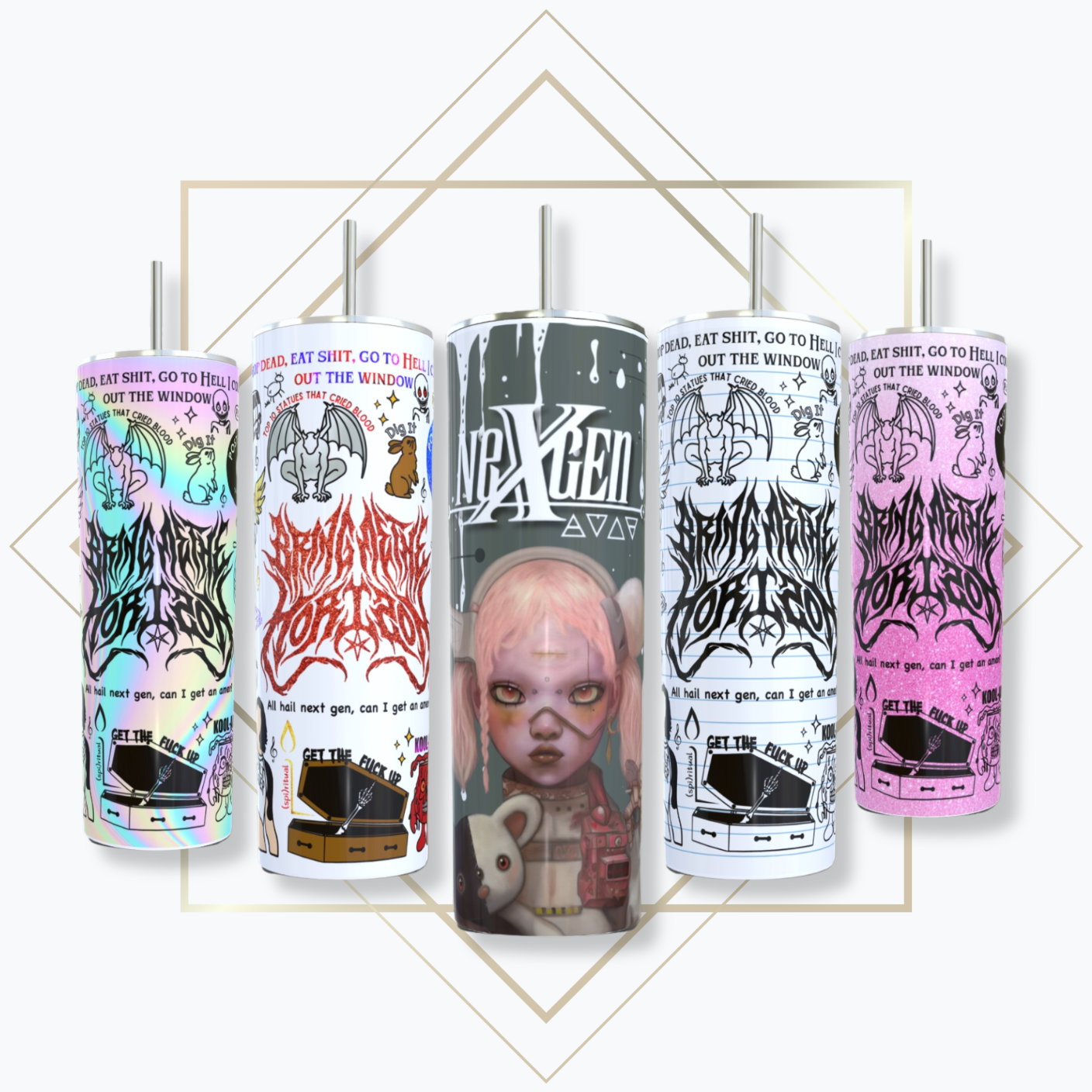 BMTH NeX GEn Lyric Tumbler
