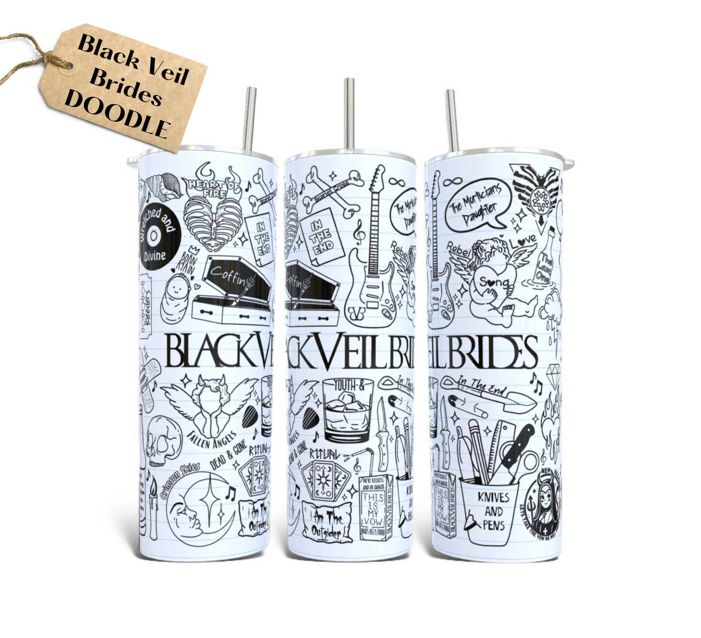Black Veil Brides Tumbler 20opz