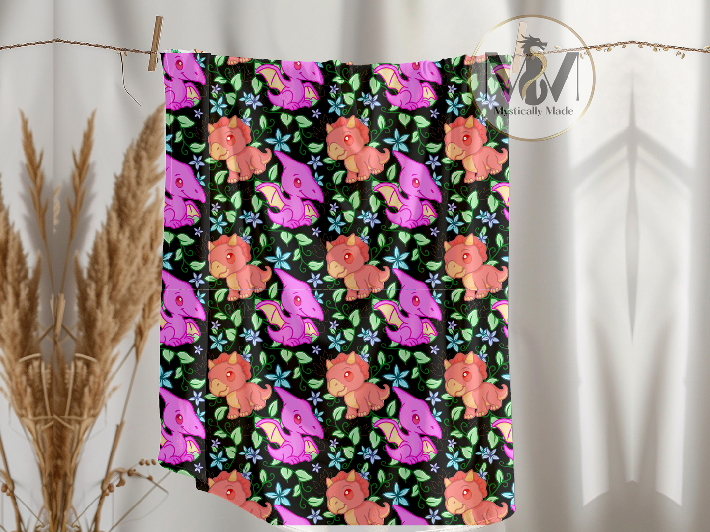 Black Dinosaurs – Cera | Seamless Digital Paper
