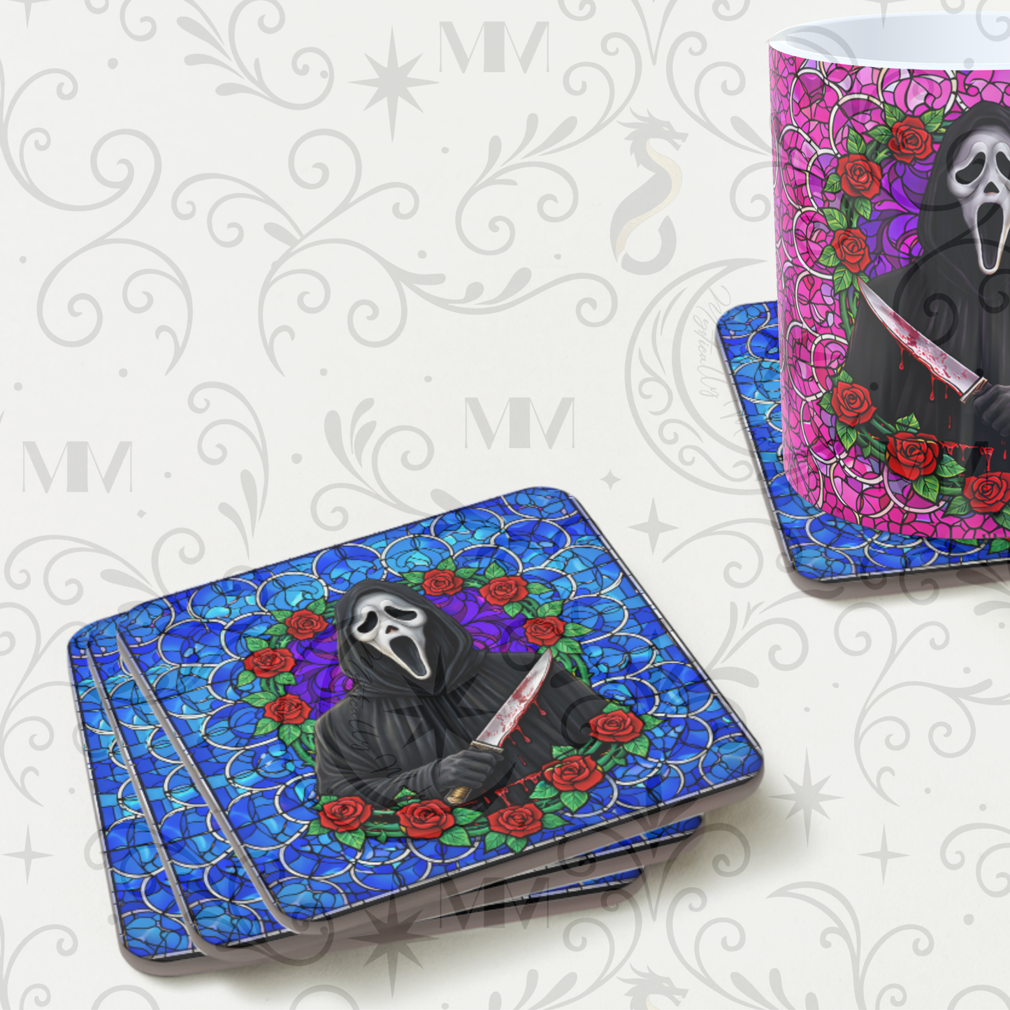 Ghost face Drinks Coaster