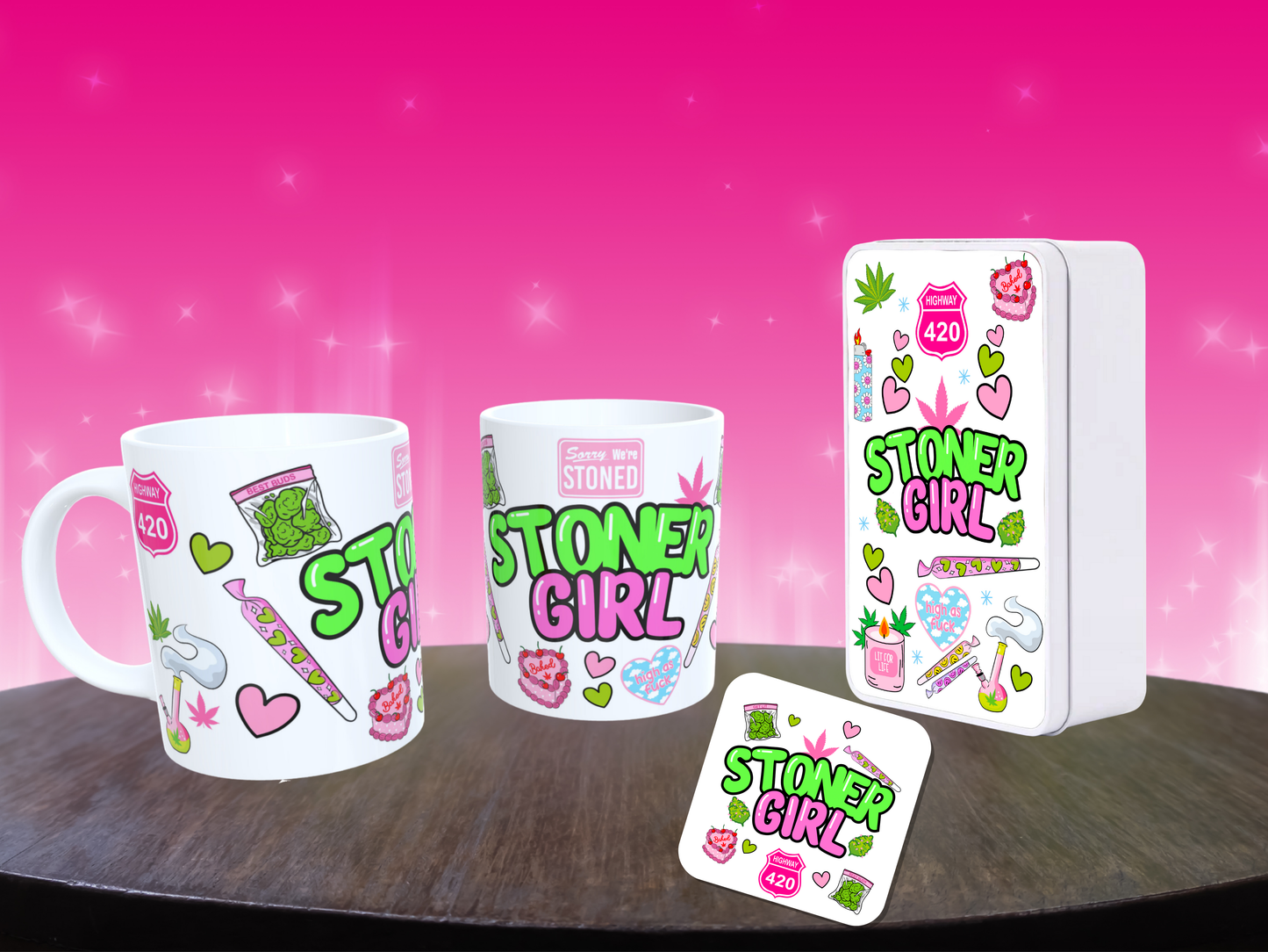 Stoner Girl Mug / Gift Set