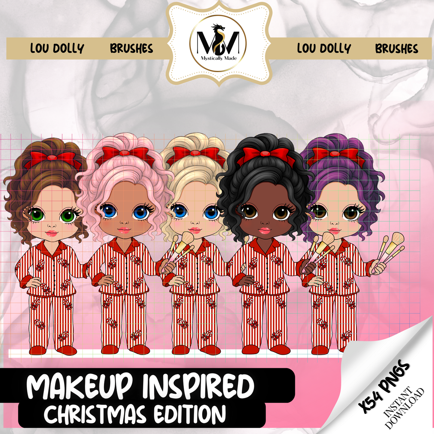 Lou Dolly Brush Bundle PNG
