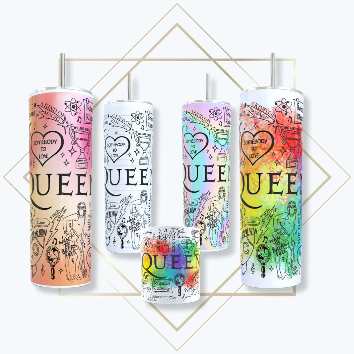Queen Lyric Tumbler