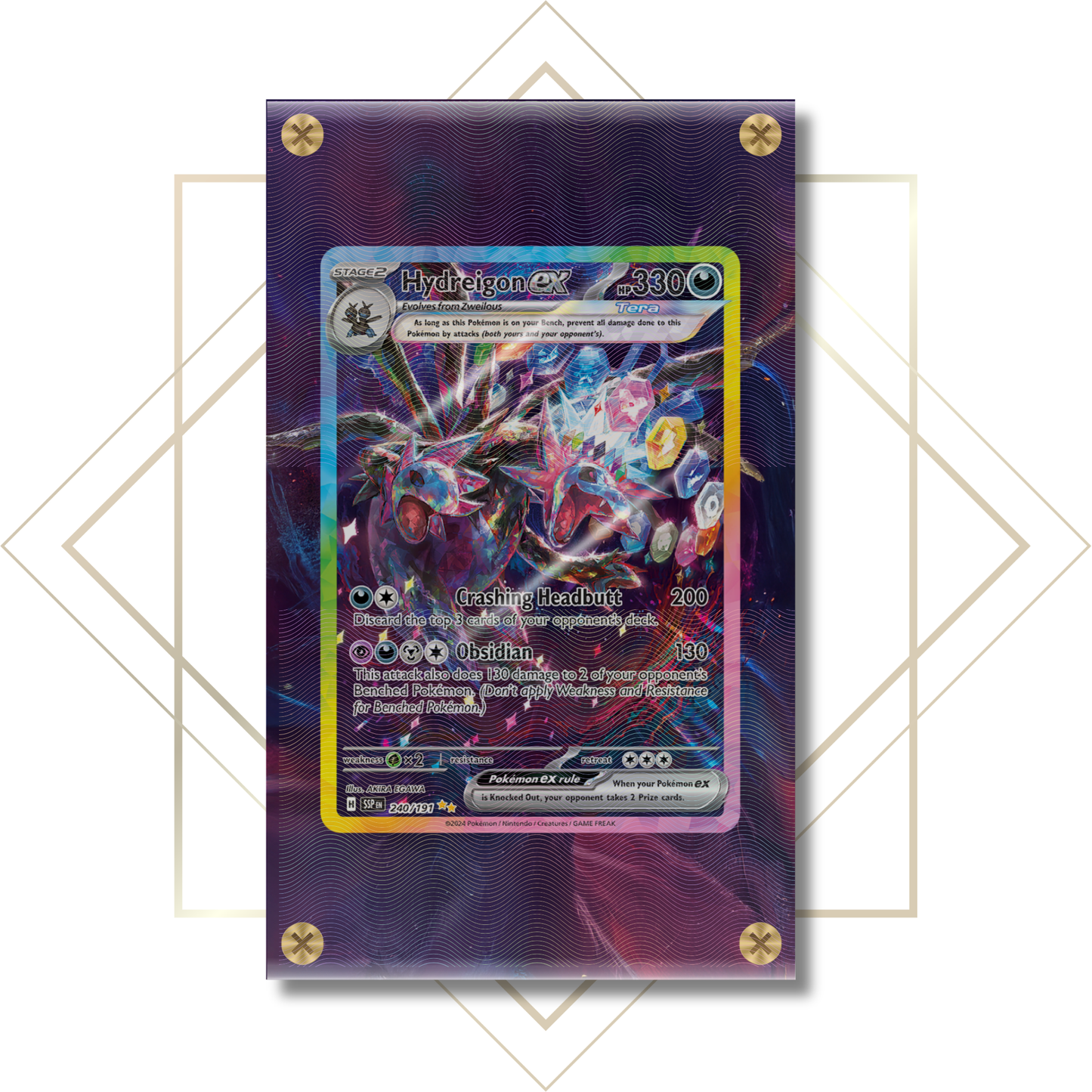 Hydreigon ex #240/191: Extended Art Frame