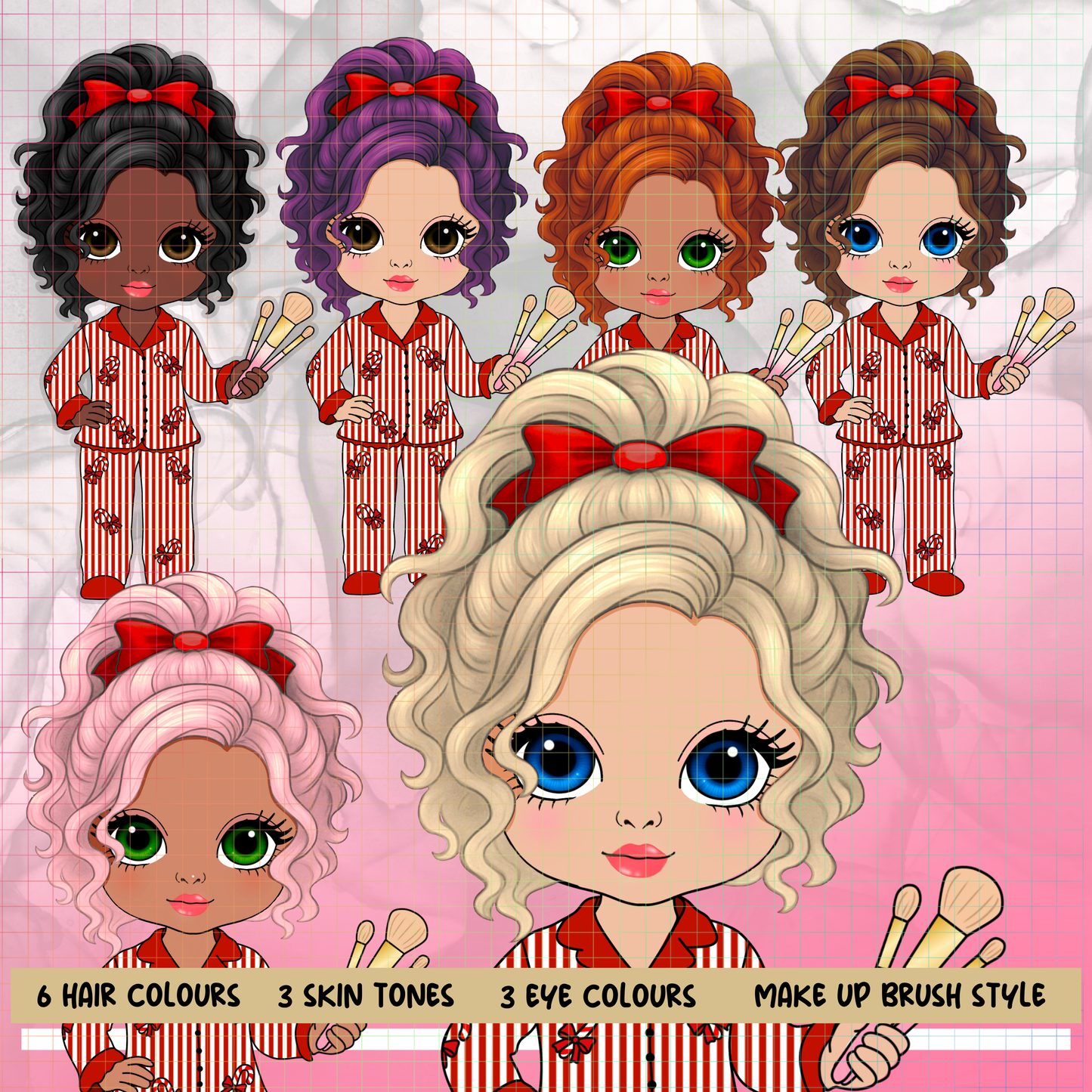 Lou Dolly Brush Bundle PNG