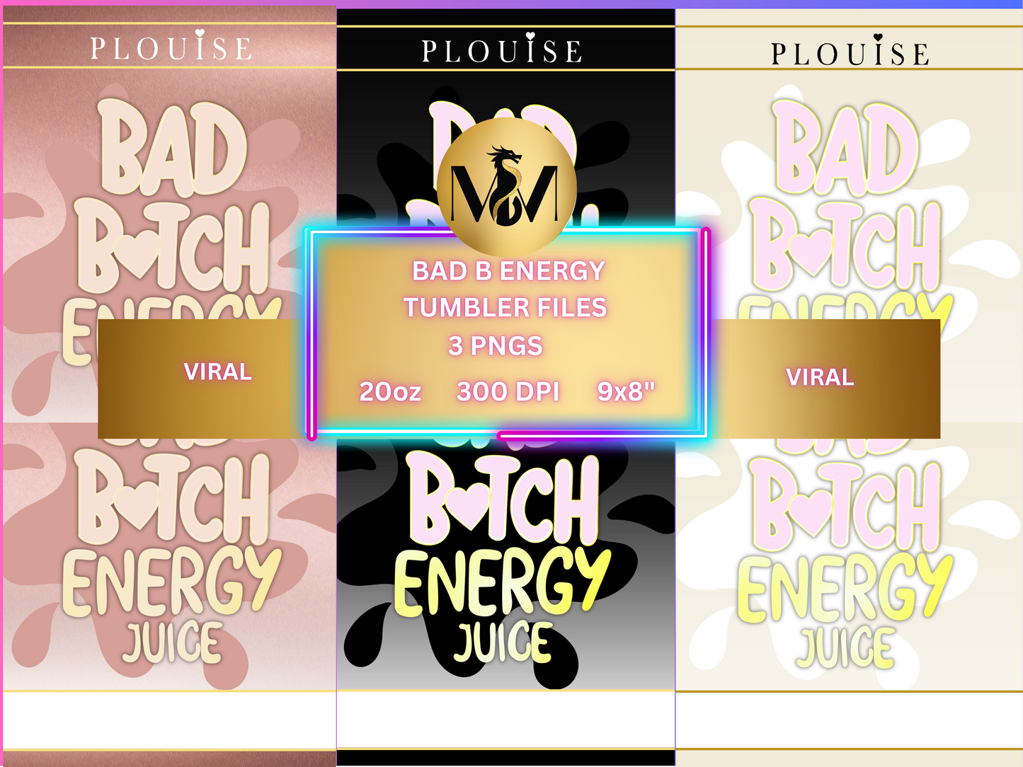 Bad B P.Loui inspired Tumbler PNG Digital Download