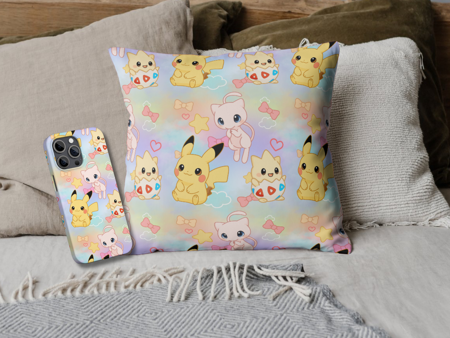 Pastel Pokebabies PNG | Seamless