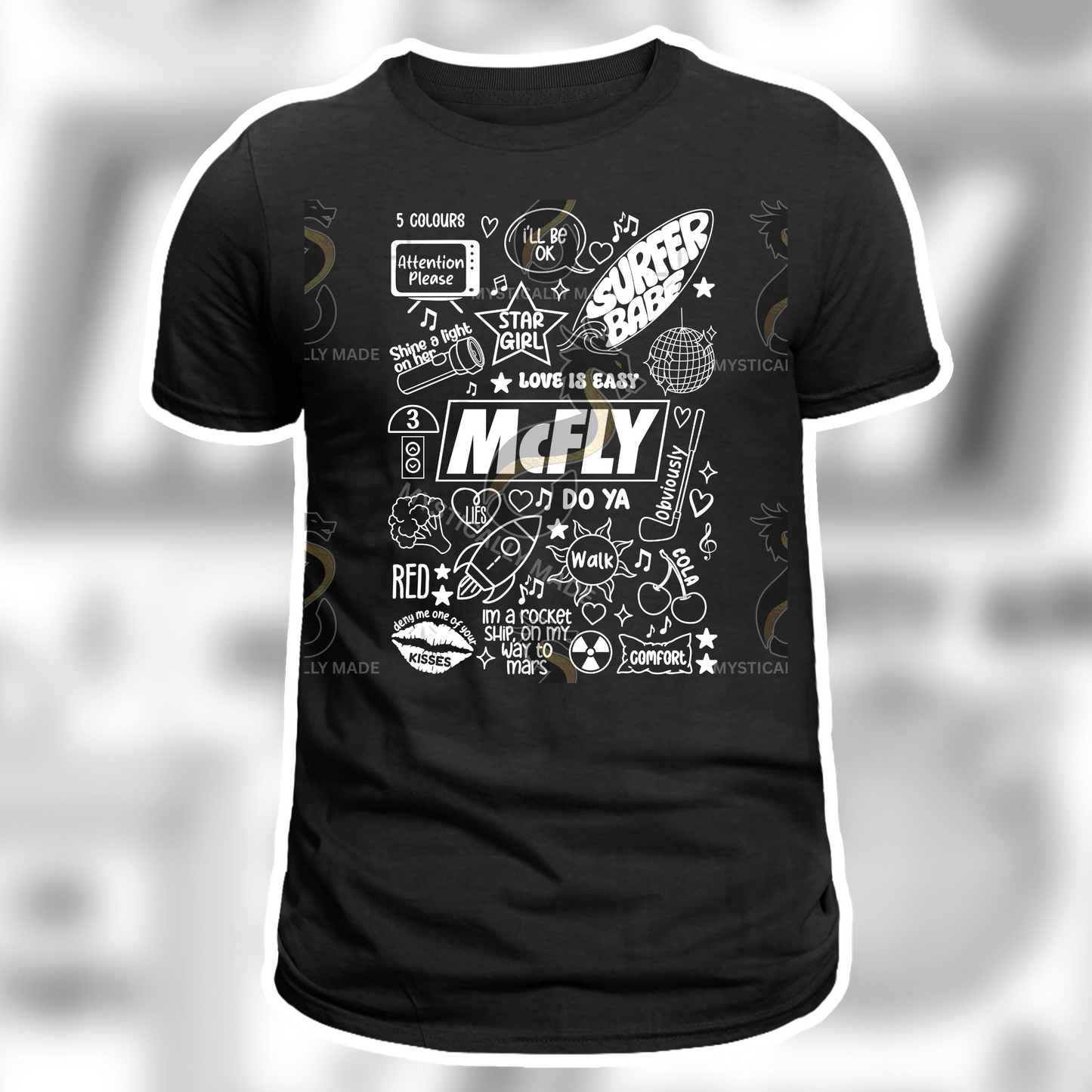Mcfly Lyric Doodle T-Shirt
