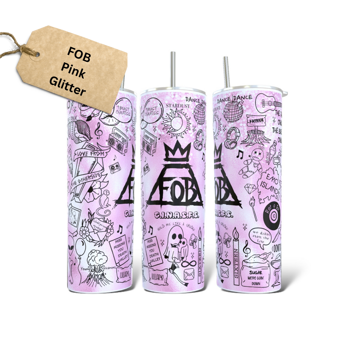 Fall Out Boy Lyric Tumbler
