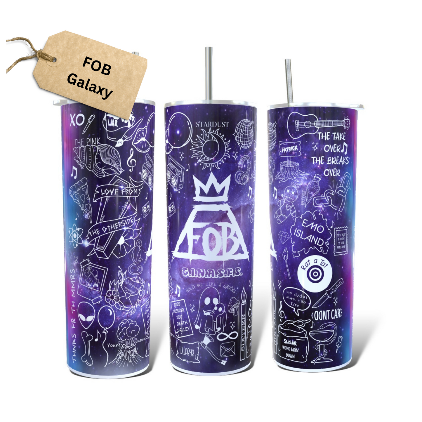 Fall Out Boy Lyric Tumbler