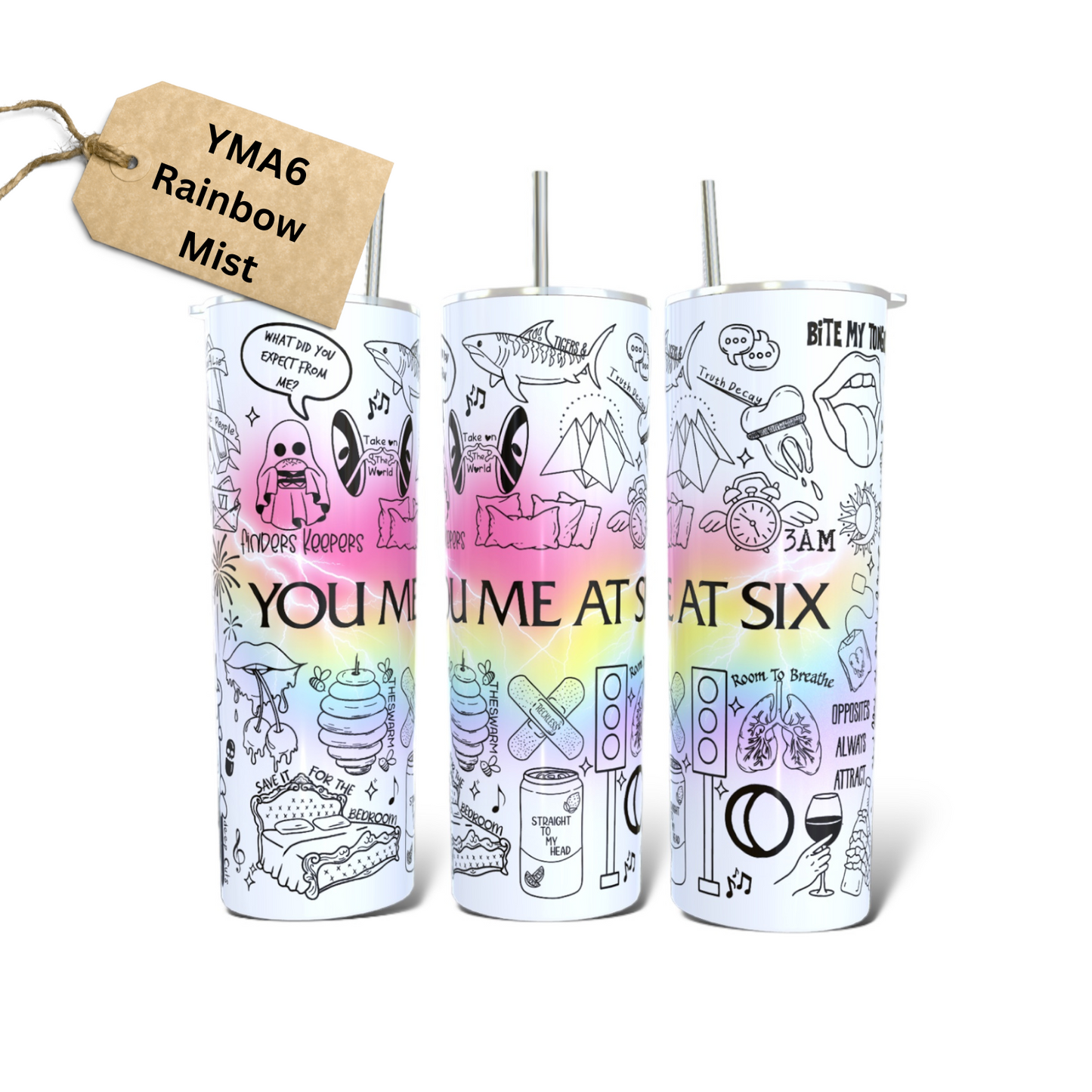 You Me At Six Lyric Tumbler