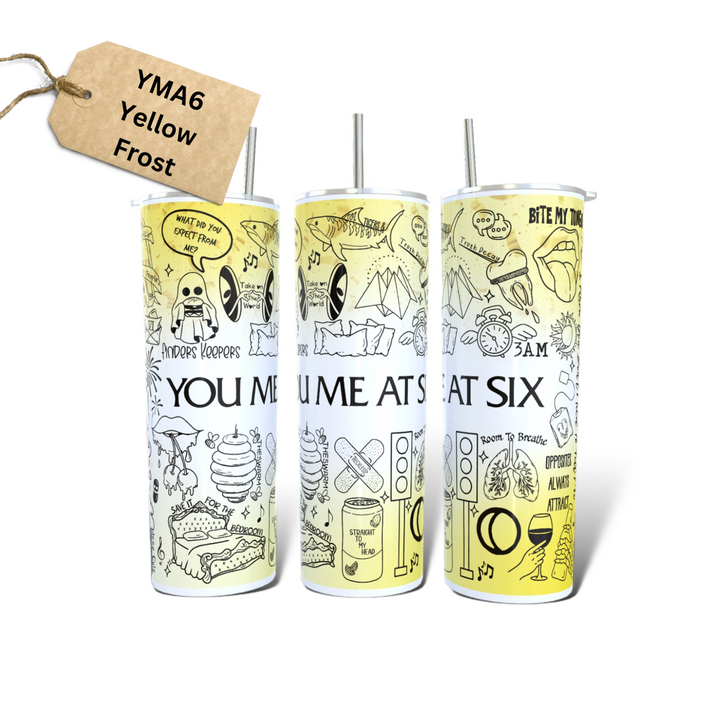 You Me At Six Lyric Tumbler