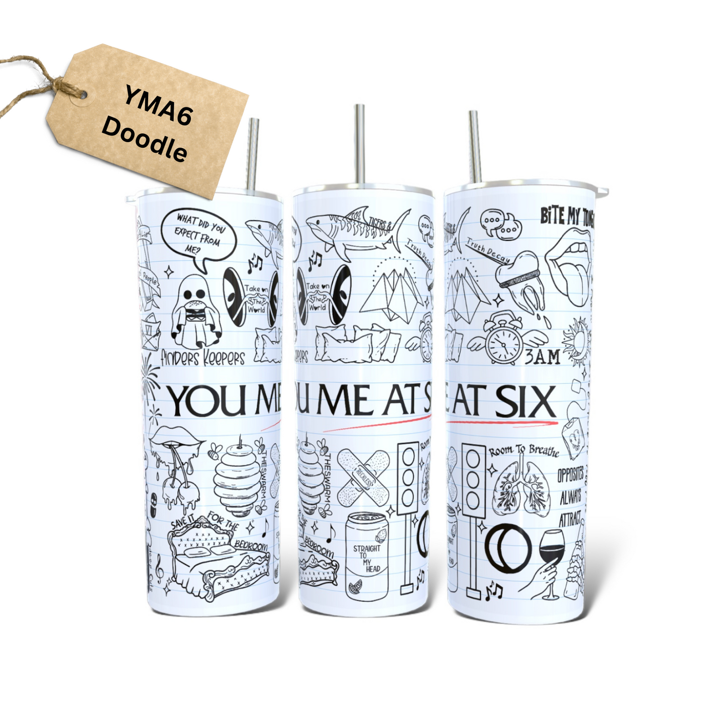 You Me At Six Lyric Tumbler