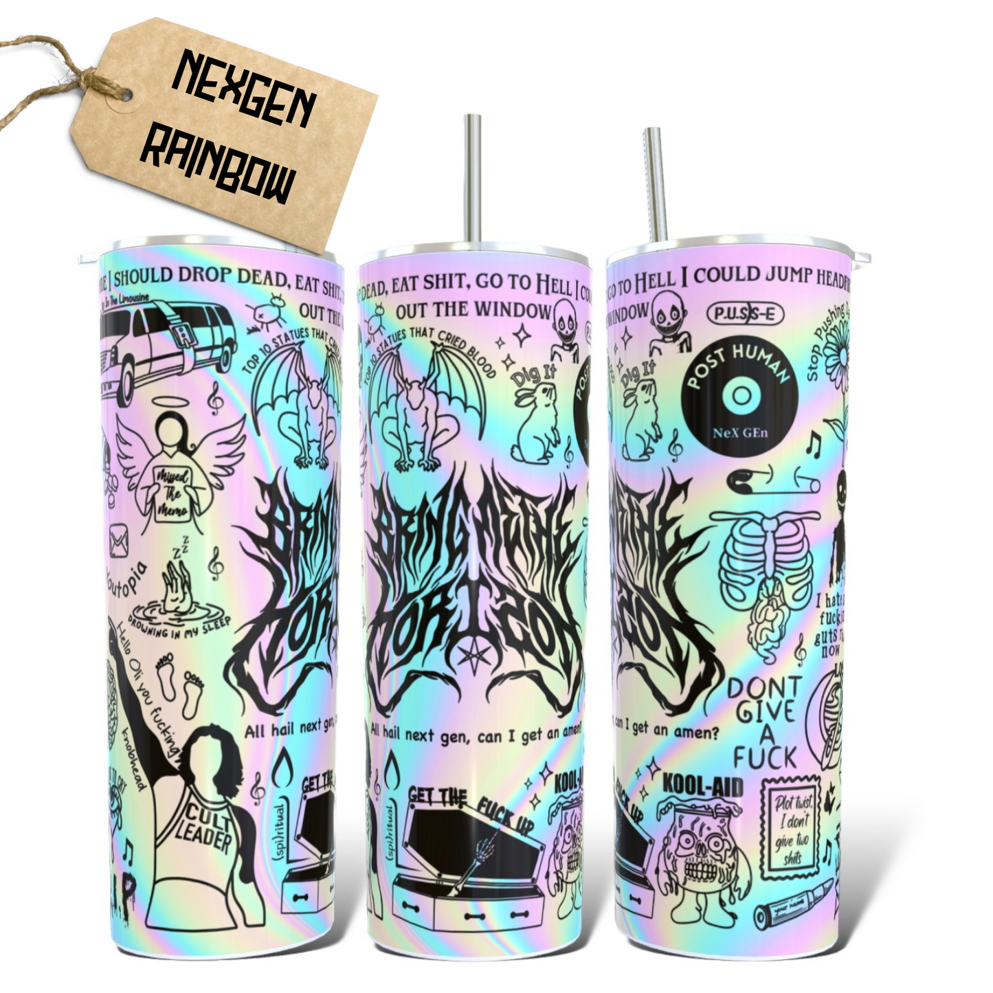 BMTH NeX GEn Lyric Tumbler