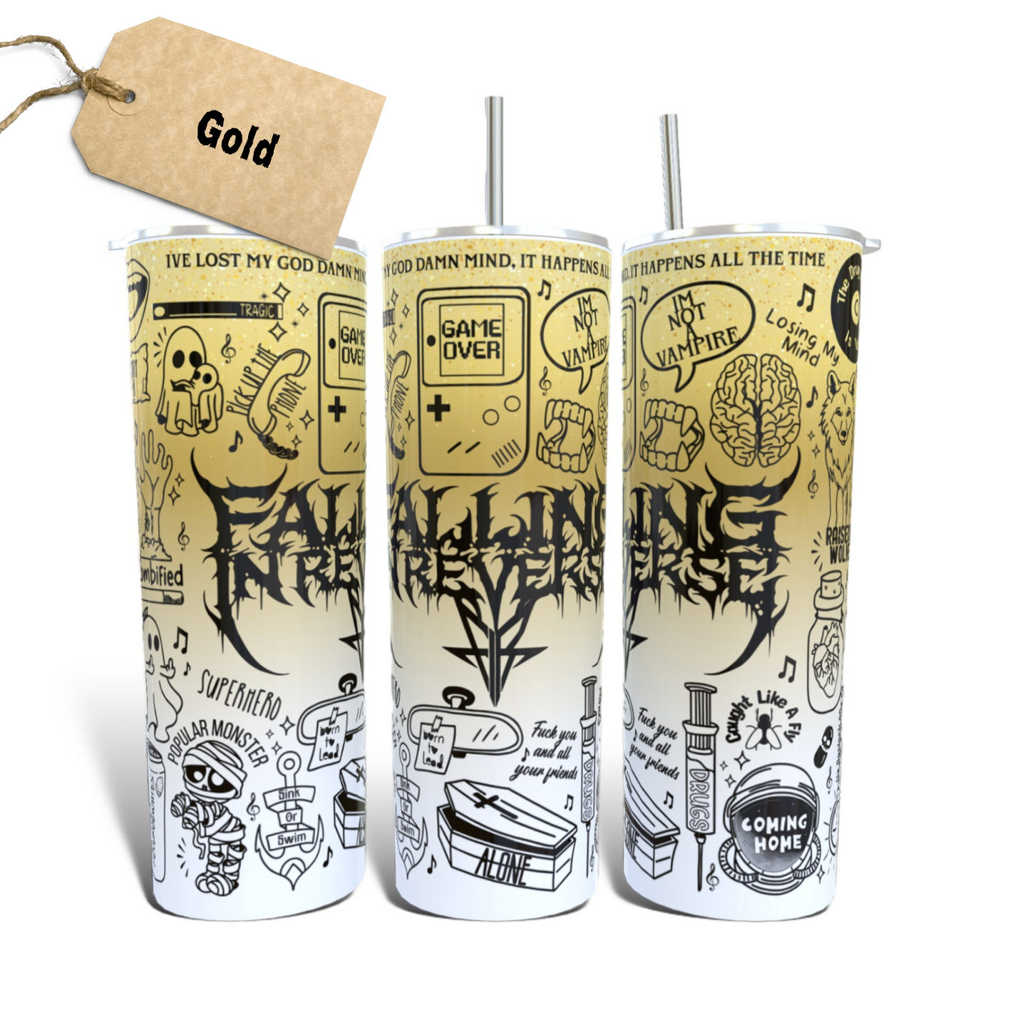 Falling Reverse Lyric Tumbler FIR