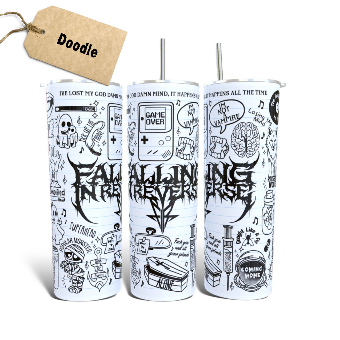 Falling Reverse Lyric Tumbler FIR