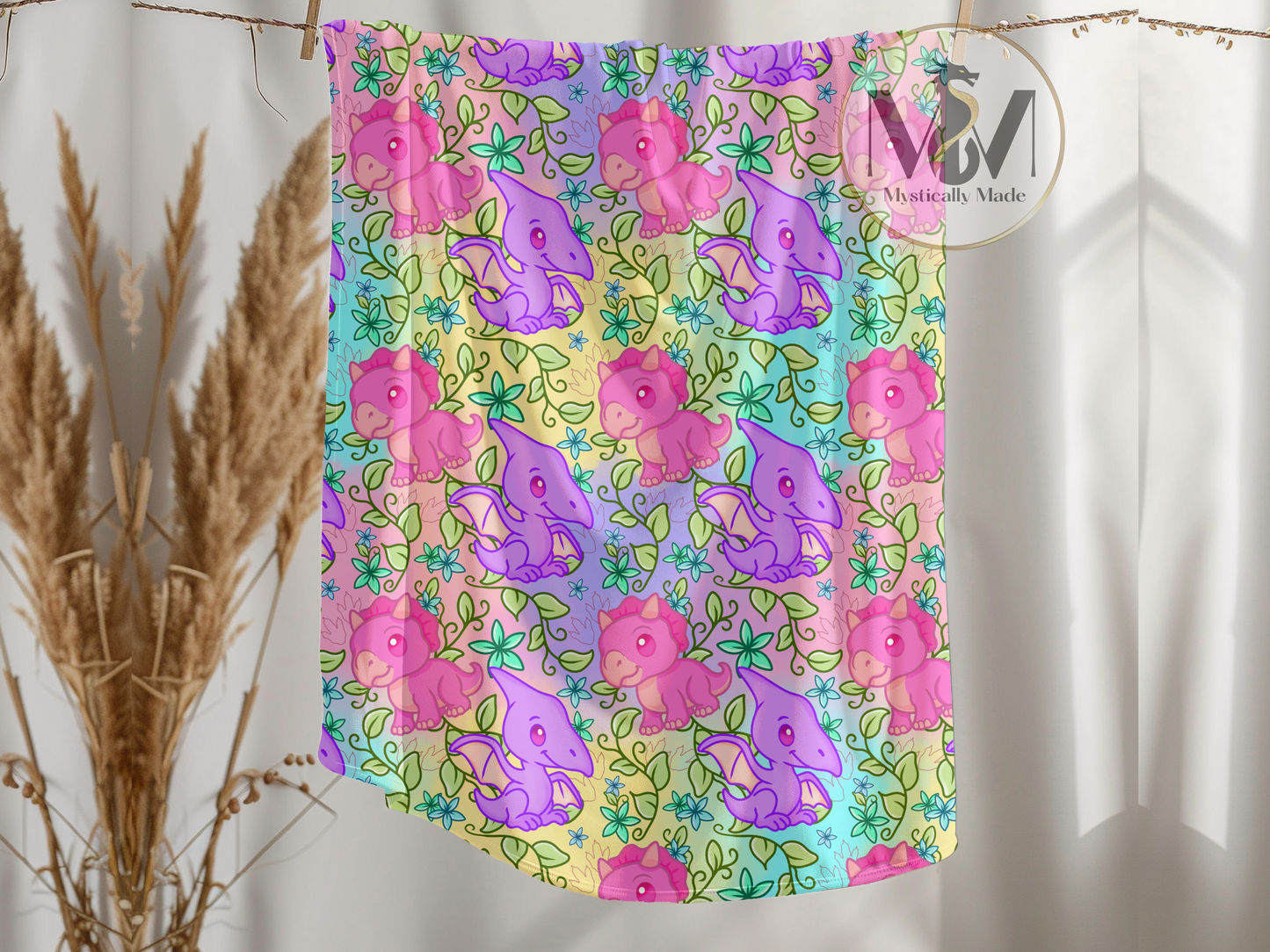 Rainbow Dinosaurs – Cera | Seamless Digital Paper
