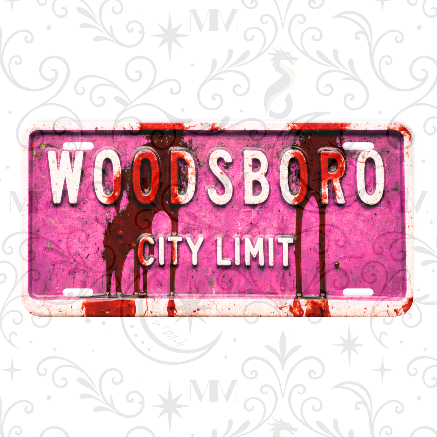 Woodsboro City Limit Horror Metal Sign