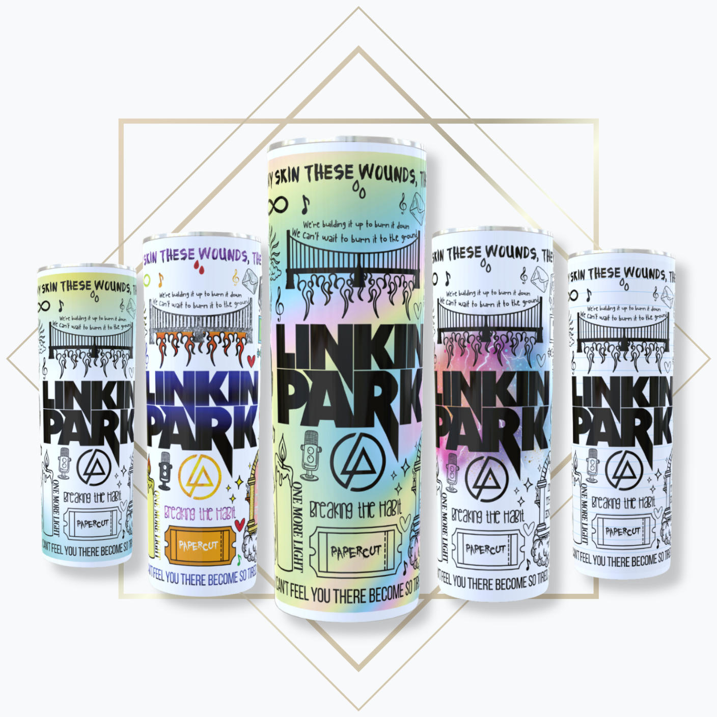 Linkin Park lyric Tumbler.