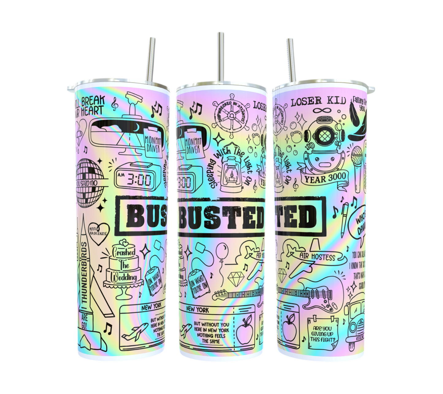 Busted Lyric Doodle Tumbler