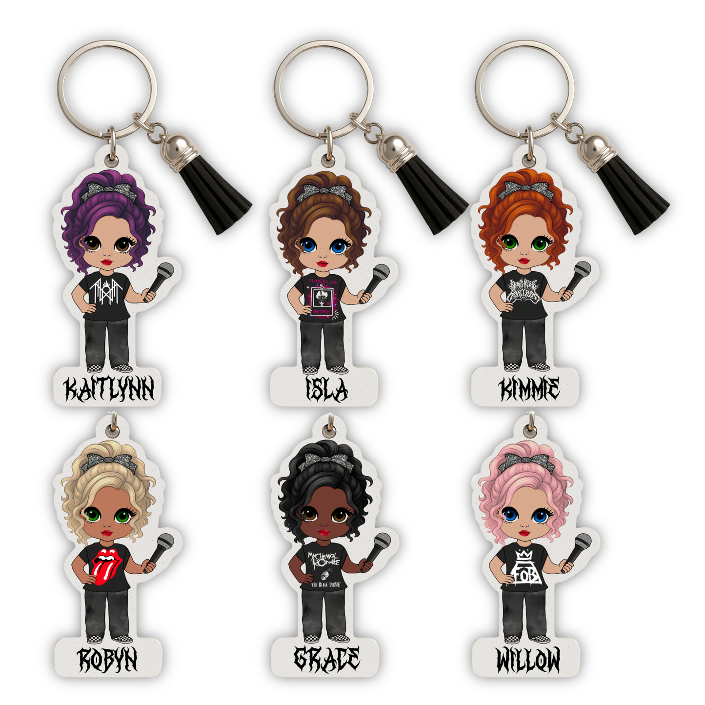 Dolly Band Keyring - Add your Name