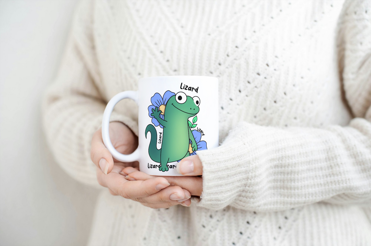 Lizard meme mug