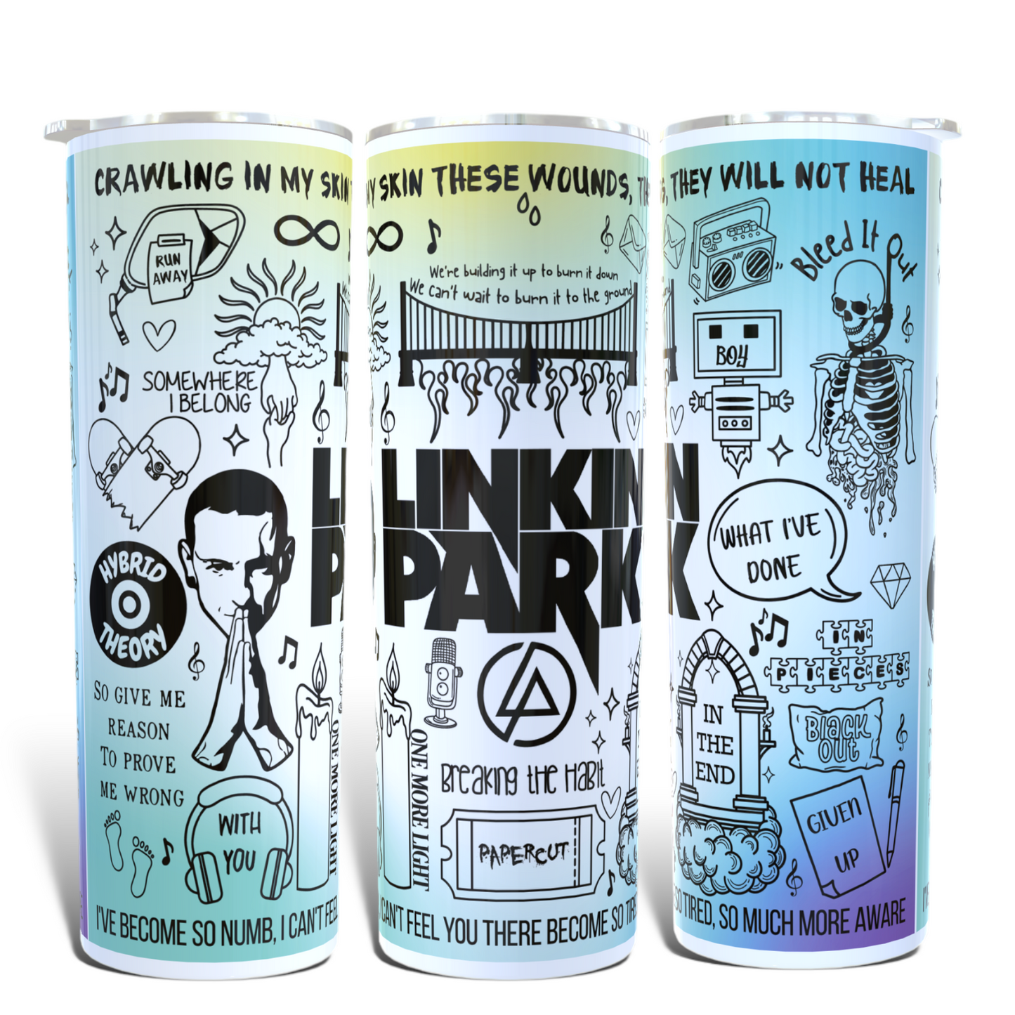 Linkin Park lyric Tumbler.