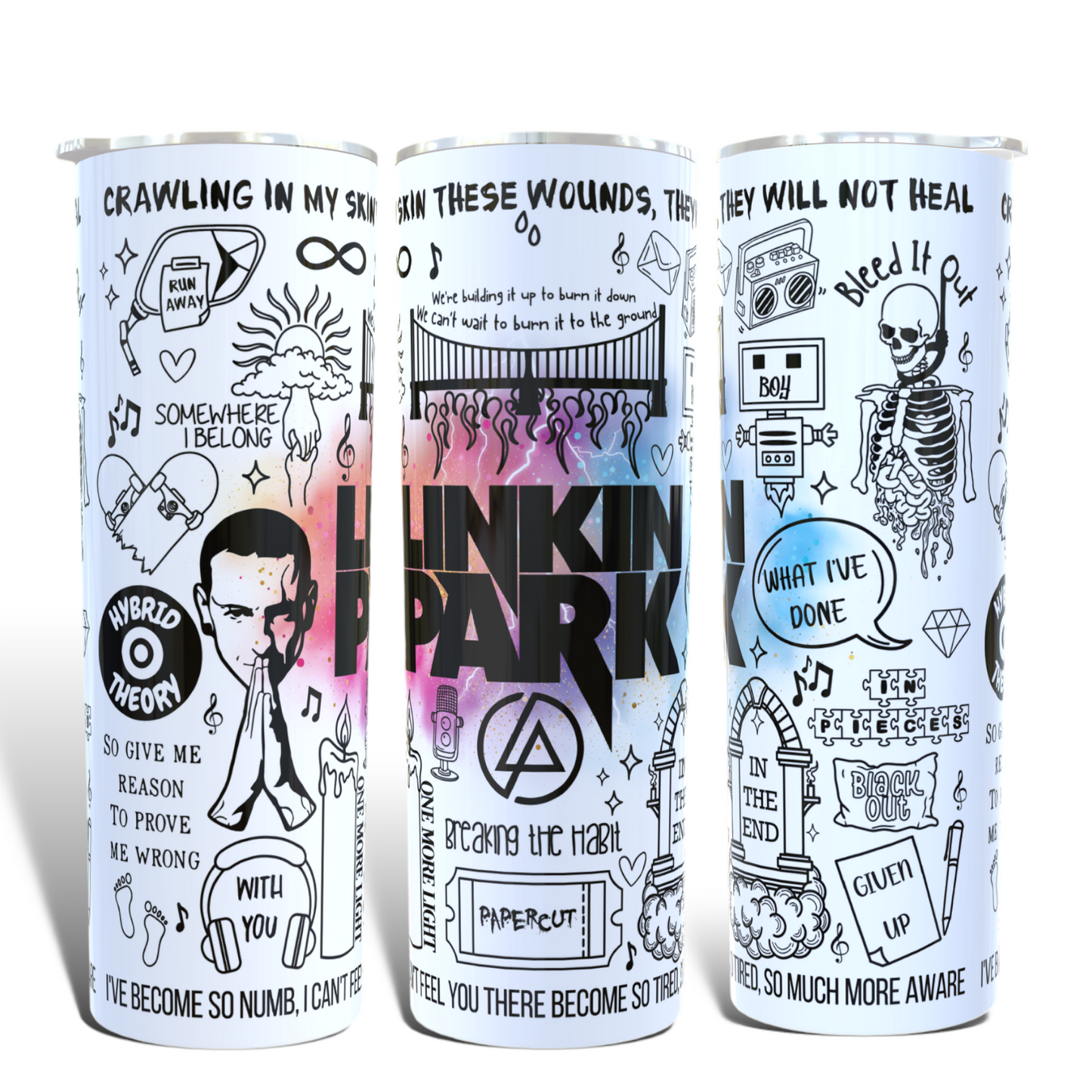 Linkin Park lyric Tumbler.