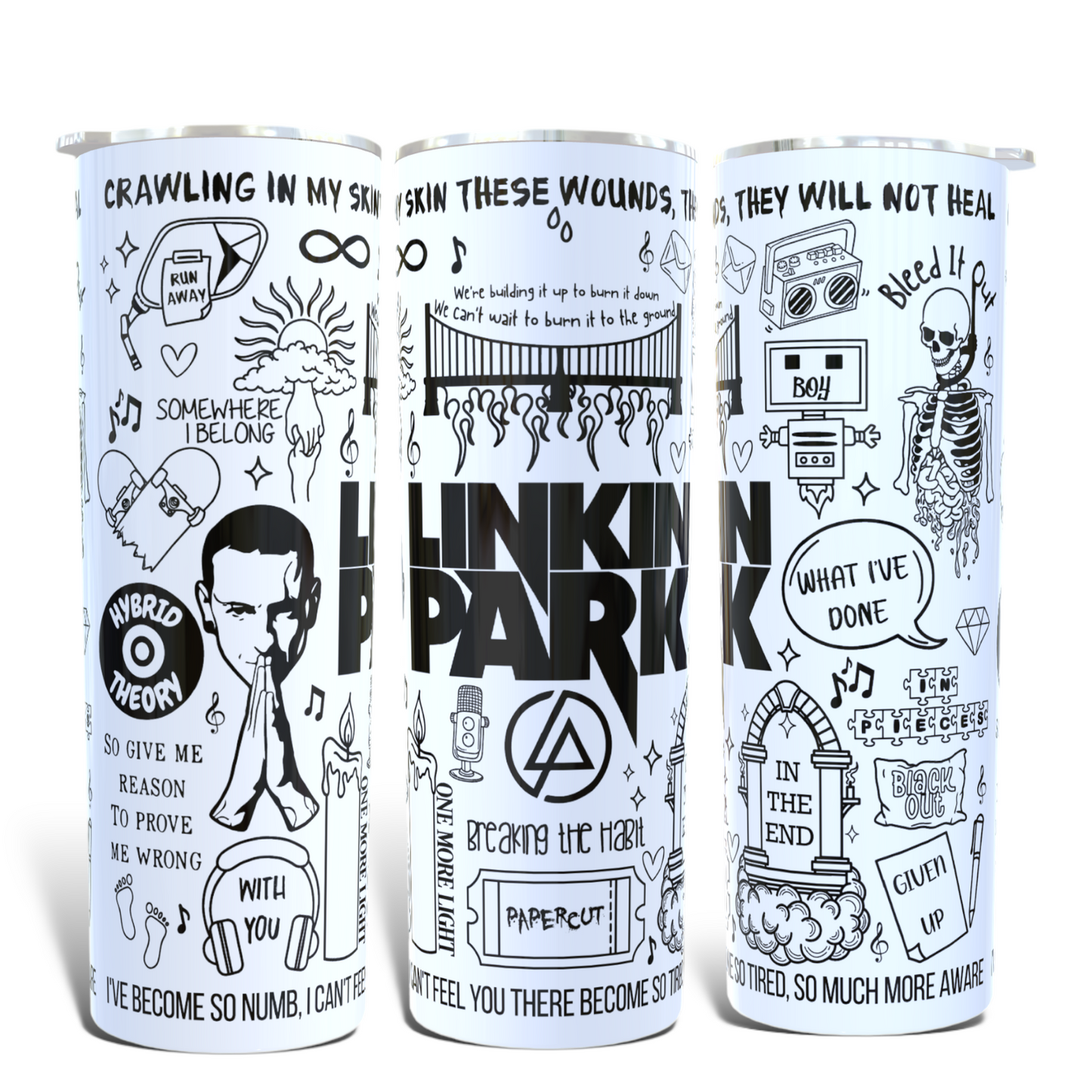 Linkin Park lyric Tumbler.