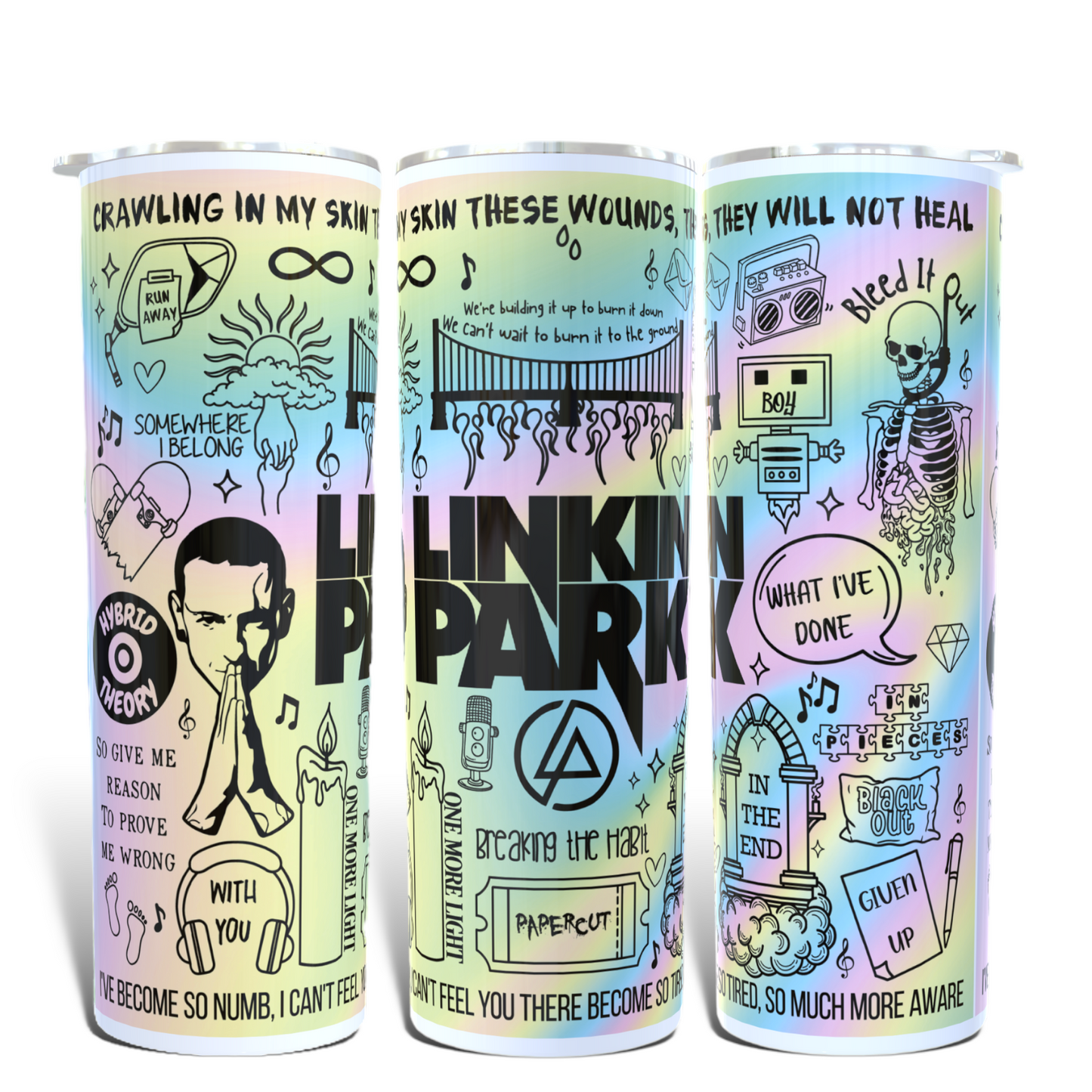 Linkin Park lyric Tumbler.