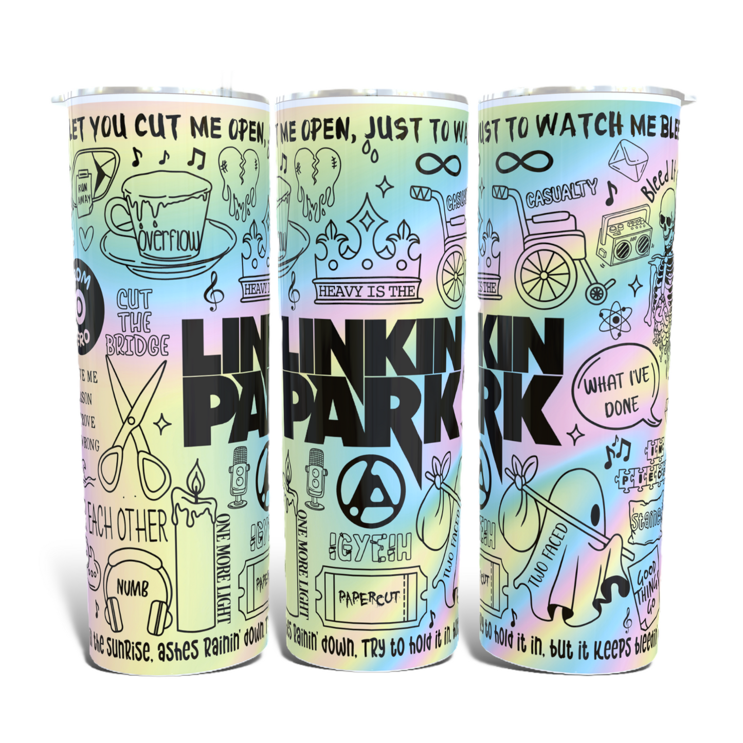 Linkin Park lyric Tumbler.