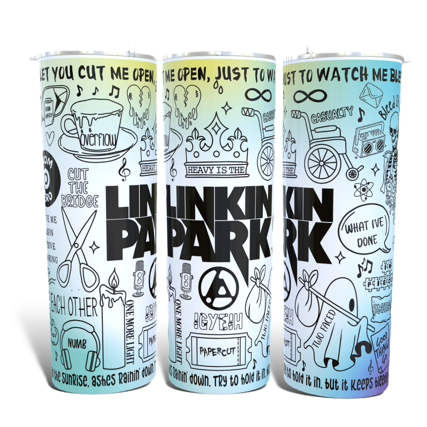 Linkin Park lyric Tumbler.