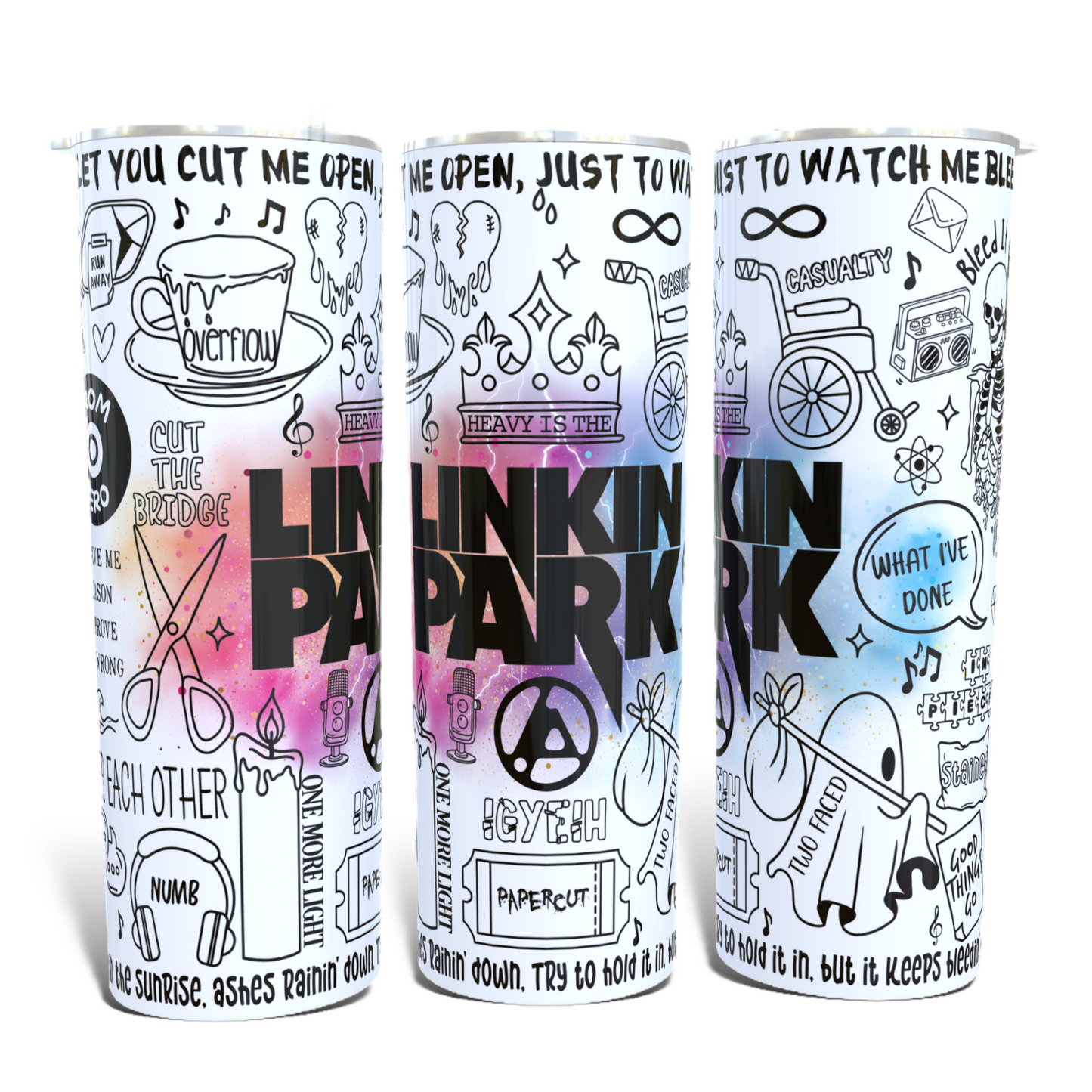 Linkin Park lyric Tumbler.